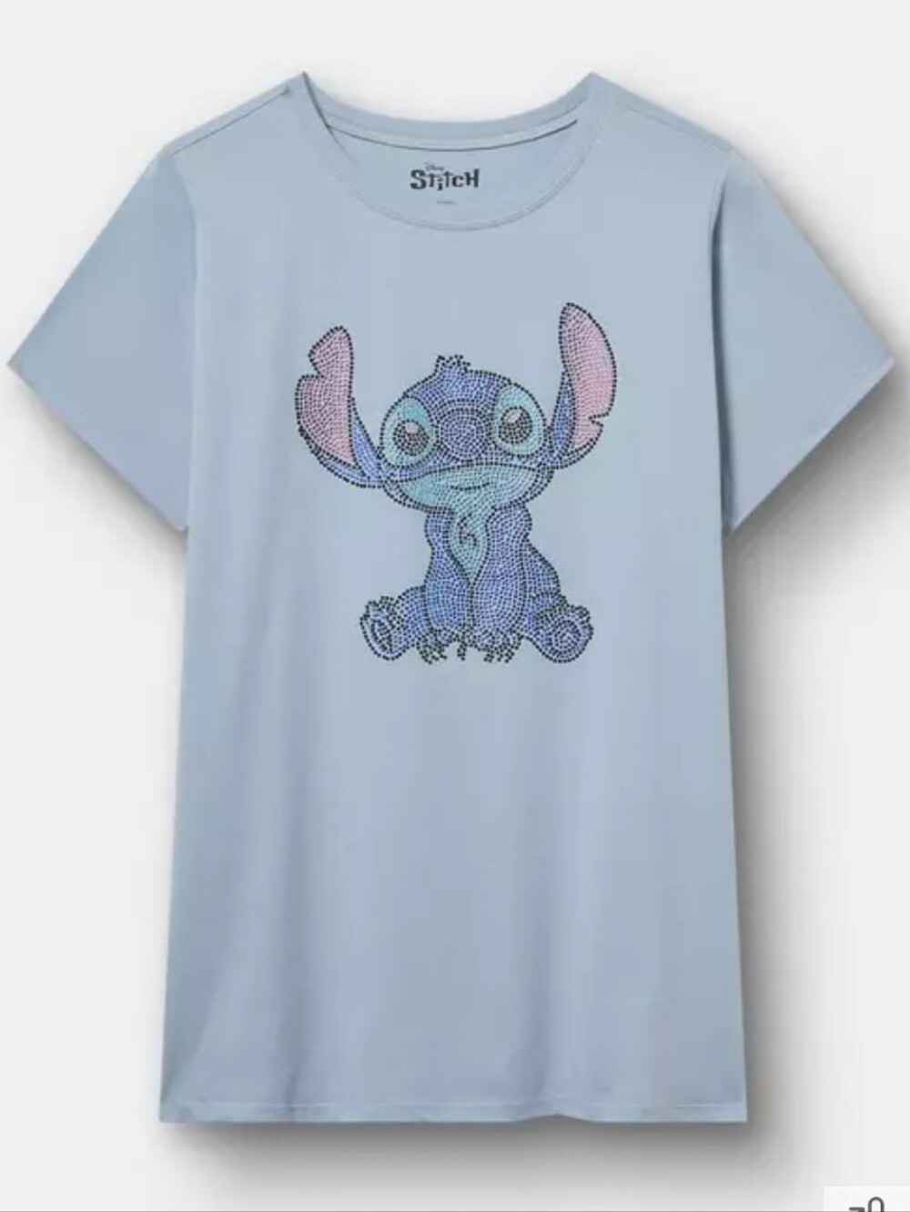 🆕️ DISNEY LILO & STITCH RHINESTONE CLASSIC FIT COTTON CREW TEE